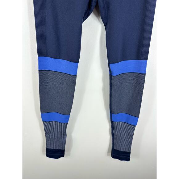Kari Traa Tveito Tights Base Layer Leggings Blue Red Size XS/S Ski Preppy - Picture 8 of 12